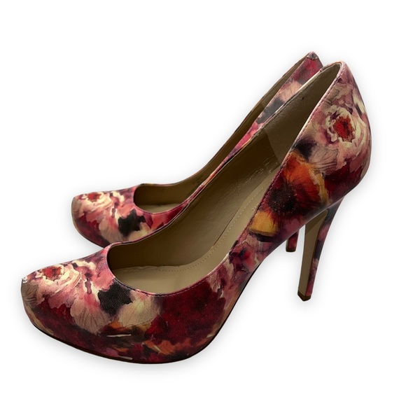 NEW BCBG Floral Print Platform Stiletto Heels Women’s Size 9M - Picture 5 of 11